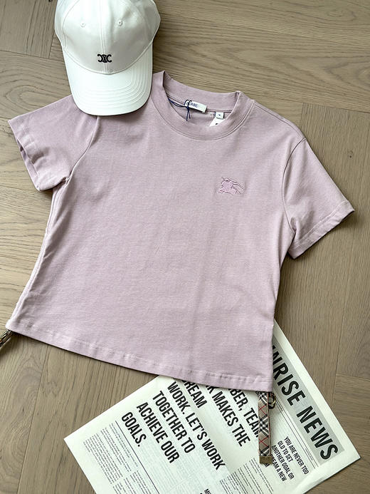 现货 THS-限时 B家 佳节设计棉质ㄒ恤 下摆褶饰织带 2色 BH2579 商品图6