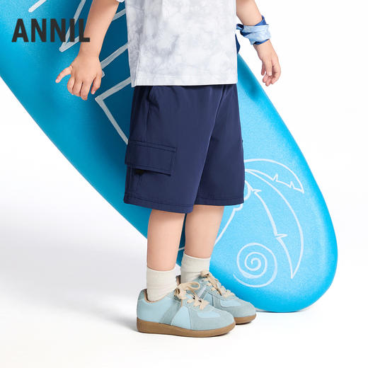 【实体店同款】男童全腰梭织五分裤夏季新款安奈儿童装XB526706 商品图2