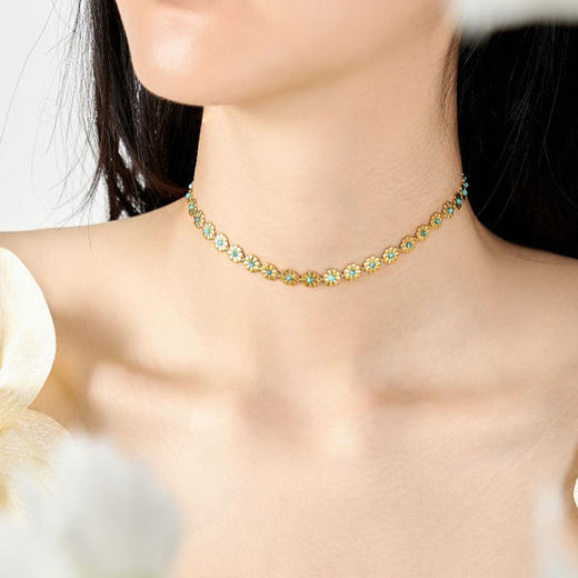 大英博物馆 欧洲文化艺术系列 太阳花颈链两用款 项链 商品图1