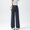 馥迦春夏仿牛仔假门襟阔腿裤 商品缩略图5