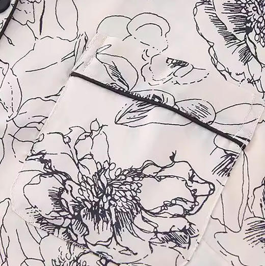 中式玫瑰睡衣四件套 | 99元任选2套：短袖上衣 + 吊带背心 +短裤 +长裤 商品图4