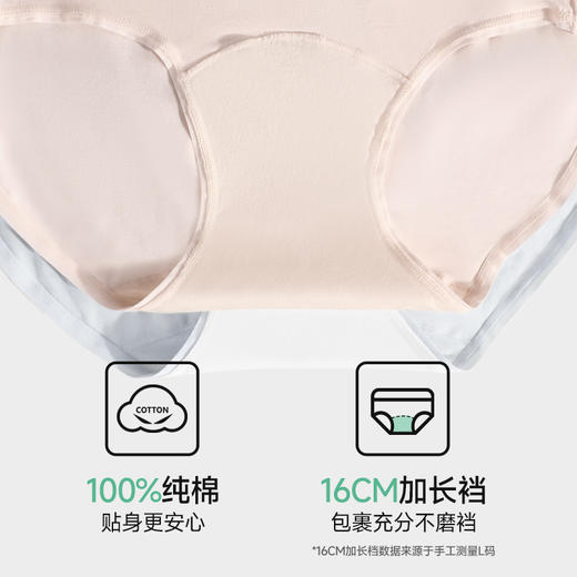 3楼绿嘉【100棉加长档】天丝莫代尔纯棉内裤加长档柔软亲肤DK25101 商品图3