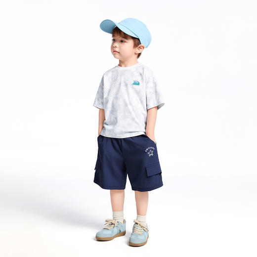 【实体店同款】男童全腰梭织五分裤夏季新款安奈儿童装XB526706 商品图3