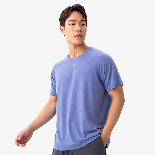 UTO/悠途向氢男女Coolmax运动短袖圆领吸汗运动户外快干休闲半袖 商品图1