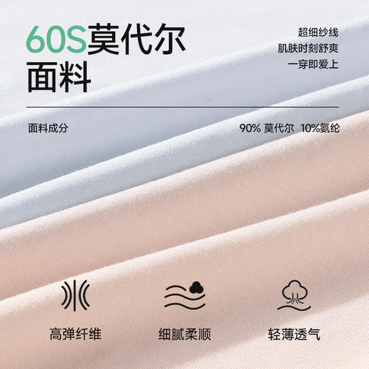 3楼绿嘉【100棉加长档】天丝莫代尔纯棉内裤加长档柔软亲肤DK25101 商品图2