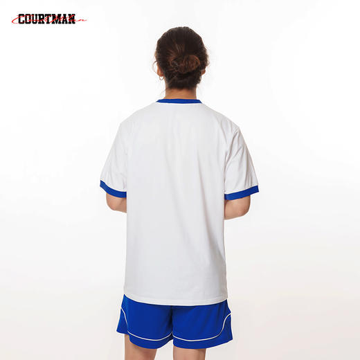 COURTMAN野球帝运动休闲T恤男女同款美式篮球短袖C标螺纹系列款 商品图4
