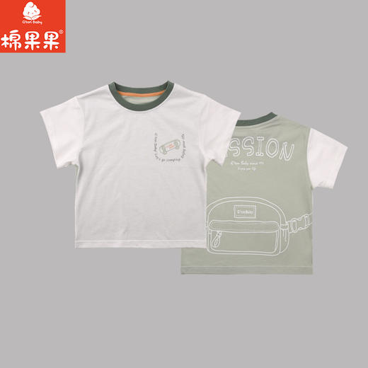 棉果果夏季商场专柜同款男童短袖T恤M212140225344 商品图0