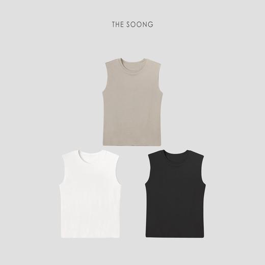 THESOONG"腔调主义"桑蚕丝羊毛细腻质感无袖坎肩背心HBTX6353 商品图9