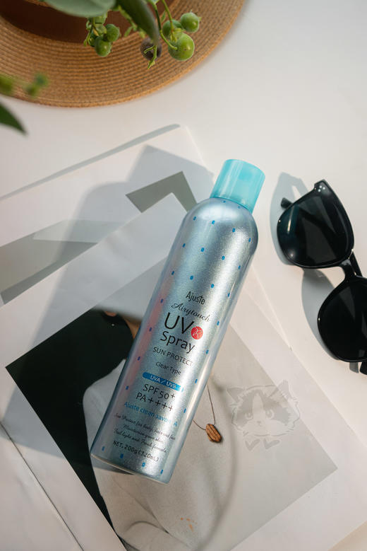 日本原装进口【Ajuste爱伽丝防晒喷雾】 ✅SPF50+/PA++++，防晒力MAX  ✅可以防护紫外线以及近赤外线  ✅补涂不花妆，3秒成膜  ✅蓝色清新型/银色无香型 商品图4