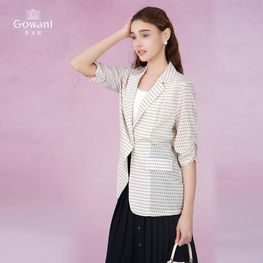 乔万尼真丝西装外套女薄款夏季新品气质EF2B315 商品图2