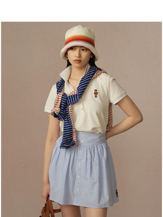 Teenie Weenie小熊卡通POLO衫T恤女夏季女t恤TTHW256504I 商品图2