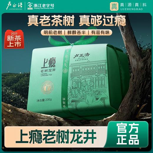 【2026年新茶】卢正浩上瘾老树明前一级龙井茶绿茶茶叶纸包200克绿茶茶叶 商品图2