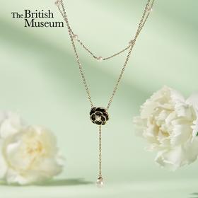 大英博物馆 欧洲文化艺术系列 黑色山茶花优雅 项链