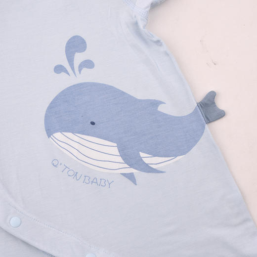 棉果果夏季男童舒适哈衣爬服防蚊5A抗菌莫代尔偏襟连体衣M211720425207 商品图4