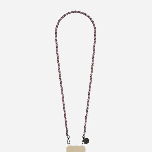 订购8周到｜La Coque Française-Cali-棕色 金属 编织 长款手机链［法国设计师］ 商品图1