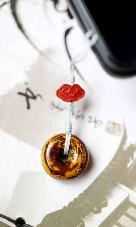 大漆 琥珀金【平安扣】挂件 商品图3