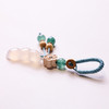 【敦煌富贵豆玉髓玛瑙挂件】 玉髓玛瑙富贵豆钥匙扣 四季常青福豆汽车包包挂饰创意挂件 商品缩略图3