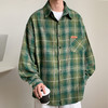 【特大码】【新款DH】大依优型大码短袖衬衫时尚翻领格子雷萨加肥加大休闲胖子宽松上衣男装潮流 商品缩略图0