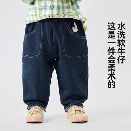 嘟嘟家儿童牛仔裤春装男童裤子2025春季新款女童卡通休闲裤童装潮 商品图2