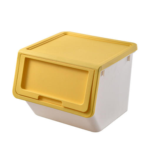 家用儿童零食翻盖整理箱大号加厚杂物收纳盒玩具前开式折叠收纳箱 商品图4