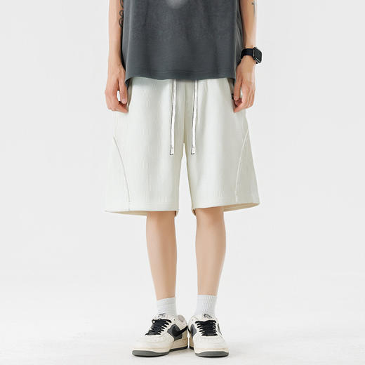 【DSL】大依优型大码短裤五分裤大号裤子弹力透气加肥加大夏季松紧腰宽松运动沙滩裤 商品图2