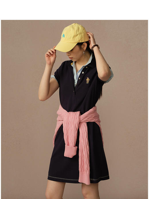 Teenie Weenie小熊卡通连衣裙女夏季女中长裙TTOM256505N 商品图1