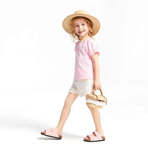 【实体店同款】女童短袖针织衫夏季新款安奈儿童装XG521692 商品图3