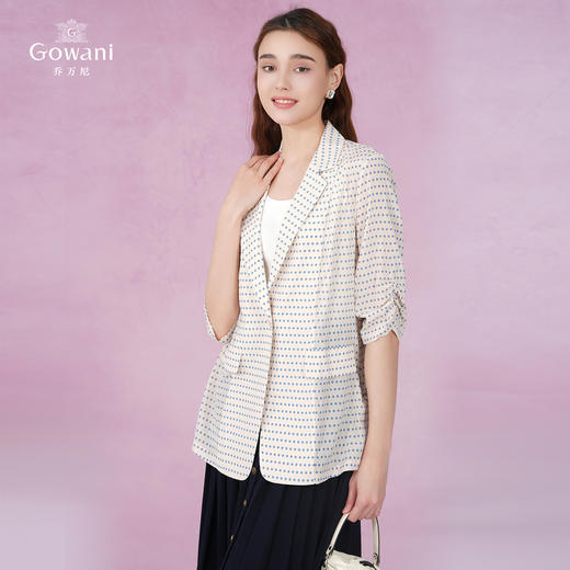 乔万尼真丝西装外套女薄款夏季新品气质EF2B315 商品图3