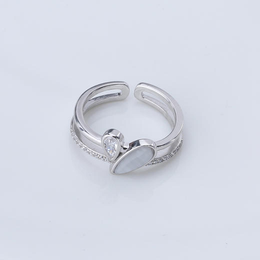 【宏艺珠宝】​晶贝灵耀·银s925戒指 商品图1