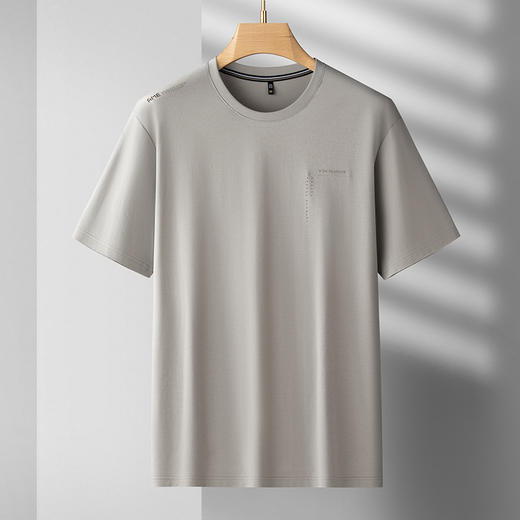 【DDS】大依优型大码男装短袖T恤透气加肥加大大号半袖上衣男士胖子 商品图4