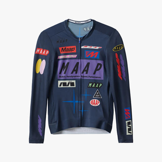 MAAP 男士 Drome Pro Air LS Jersey 3.0 竞赛蓝 长袖骑行服 商品图5