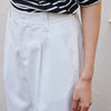玳莎九分香蕉裤女2025年夏季新款白色简约通勤百搭显高显瘦休闲裤  FB36308 商品缩略图3