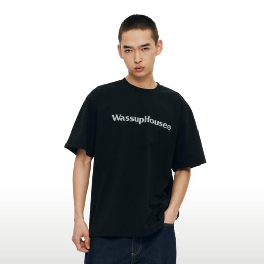 WassupHouse基础大LOGO印花短袖T恤 商品图5