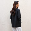 玳莎气质无领西装女2025年夏季新款通勤简约黑色醋酸真丝混纺外套  FB37303 商品缩略图2