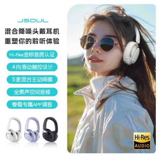 Jsoul头戴式混合降噪耳机 商品图0