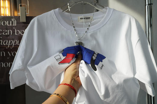 躺平摆烂胖胖加菲猫白T 商品图8