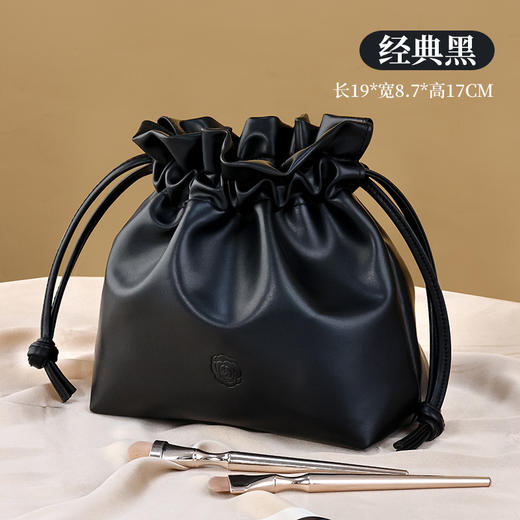 【法式高颜值经典收纳包】随身流沙ins新款 化妆品大容量束口便携懒人包 国庆出行好物 商品图11