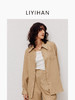 LIYIHAN稿线丨25春亚麻绣花边条纹衬衫翻领宽松上衣外套透气舒适 商品缩略图1