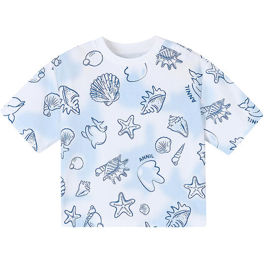 【实体店同款】男童圆领短袖针织衫夏季新款安奈儿童装XB521621 商品图5