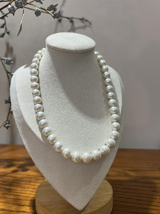 47-3 母亲节特惠 9-11mm极强光 正圆微瑕 爱迪生珍珠项链 45cm 限时1800 商品图0