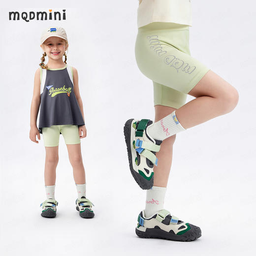 【UPF50+】【90-140】【MQDmini】女童夏款速干纯色五分骑行裤打底裤短裤裤子 商品图1