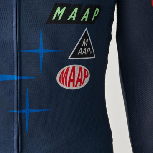 MAAP 男士 Drome Pro Air LS Jersey 3.0 竞赛蓝 长袖骑行服 商品图4