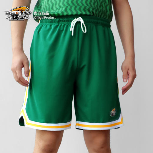 【官方正版】辽宁飞豹男篮 | 墨绿运动短裤速干吸汗舒适球裤 商品图1