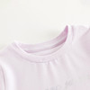 马克珍妮女童莫代尔花边字母短袖T恤 儿童上衣2025夏装新款550682 商品缩略图2