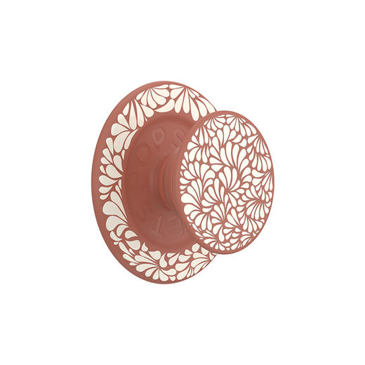 【绿洲物语】循环花·棕·MagSafe圆啪嗒 MAGSAFE磁吸手机气囊支架 Round圆啪嗒系列 棕色 植物花卉 商品图0