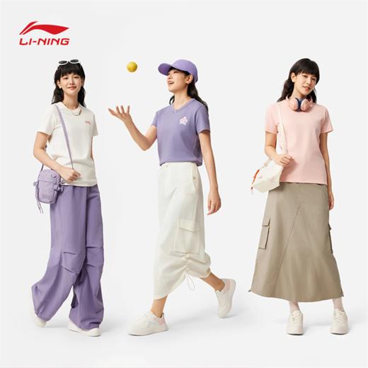 李宁中国文化系列故宫联名妙笔生花女子修身短袖文化衫AHSV540 商品图0