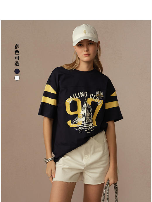 Teenie Weenie小熊字母T恤女夏季女t恤TTRW256538N 商品图0