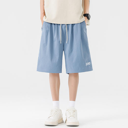 【DSL】大依优型大码短裤五分裤大号裤子弹力透气加肥加大夏季松紧腰宽松运动沙滩裤 商品图3