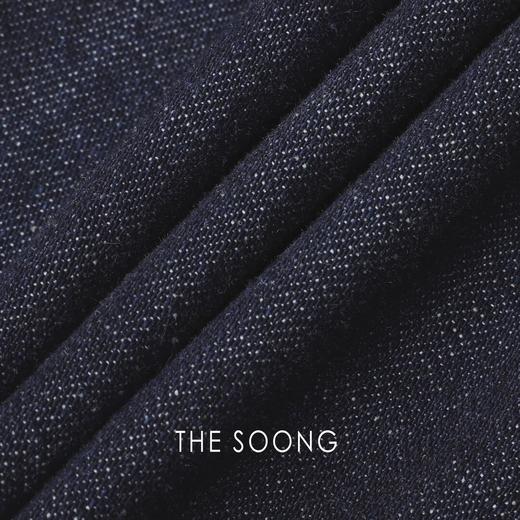 THESOONG"精致时髦"100%棉薄款砂洗肌理感翻领牛仔连体裤HBKZ6513 商品图2