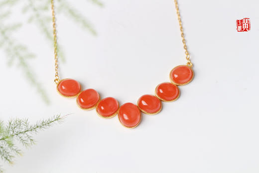 南红【好运连连】v链，925银镶 商品图5